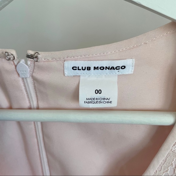 Club Monaco Blush Lace Darcia Dress - Picture 4 of 6